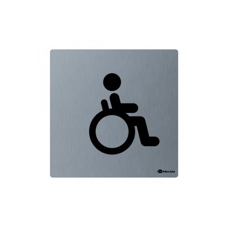 Piktogram toaleta dla niepełnosprawnych stal matowa