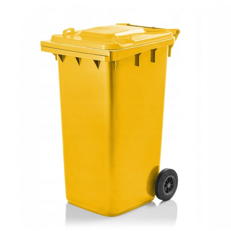 Pojemnik na odpady 240 litrów żółty