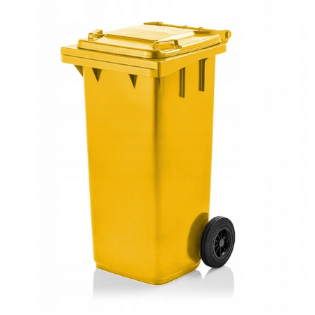Pojemnik na odpady 120 litrów żółty