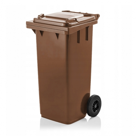 Pojemnik na odpady 120 litrów brązowy