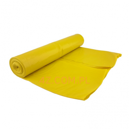 Worki na śmieci 60 litrów LDPE żółte 50 szt.