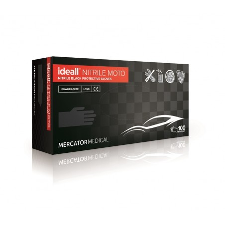 Rękawice nitrylowe dla mechaników Mercator Ideal Nitryle Moto XL 100 szt