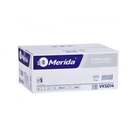 Pojedyncze ręczniki papierowe Merida Classic, 1 warstwa, makulatura szara - 20 bind
