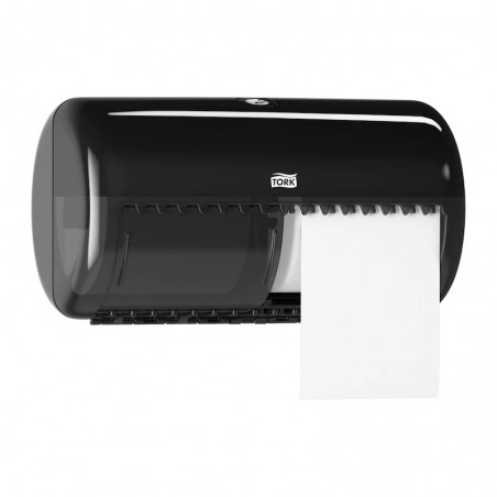 Podwójny pojemnik na papier toaletowy Tork Elevation czarny