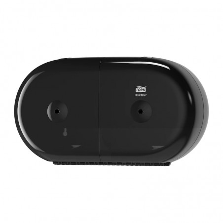 Pojemnik na 2 rolki papieru toaletowego Tork SmartOne Mini czarny