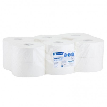 Papier toaletowy Merida Top, 2 warstwy, celuloza - 12 rolek