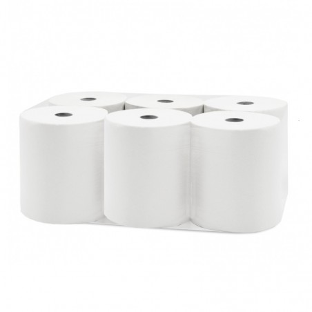 Ręcznik papierowy w roli 100m, 2-warstwowy, 100% celulozy - 6 rolek