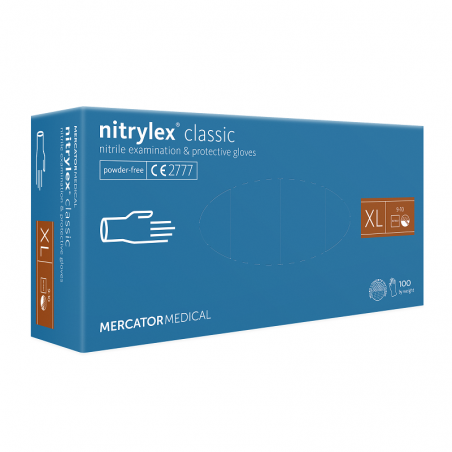 Rękawice nitrylowe Mercator Nitrylex Classic XL 100 szt