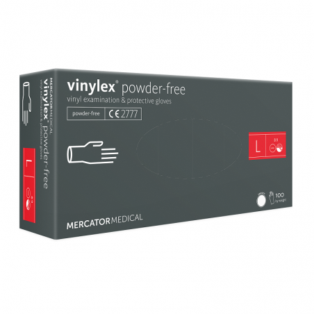 Rękawice vinylowe Mercator Vinylex Powder-free L 100 szt