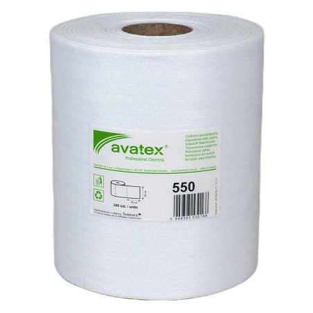 Czyściwo w roli Avatex 550, poliester i celuloza - 500 odcinków na rolce