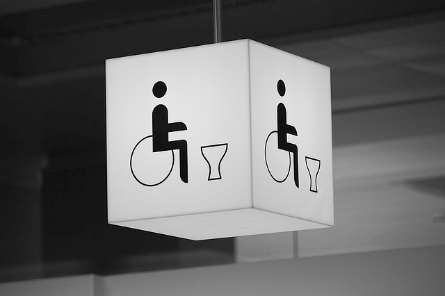 uchwyty dla osób niepełnosprawnych - toaleta dla osób niepełnosprawnych